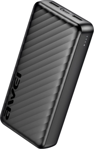 Awei powerbank 20000 mAh p6k pro 2× usb-a/usbc - 1 τεμ.