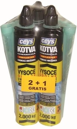 Χημική άγκυρα βινυλεστέρα 300 ml 2+1 δωρεάν