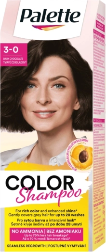 Palette Color Shampoo σκούρο σοκολατί 3-0, 50 ml
