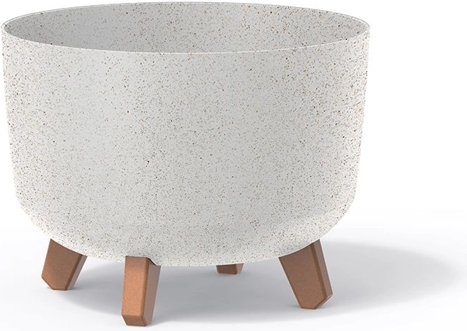 Γλάστρα Gracia Standard Eco Wood 33,9 cm – λευκή