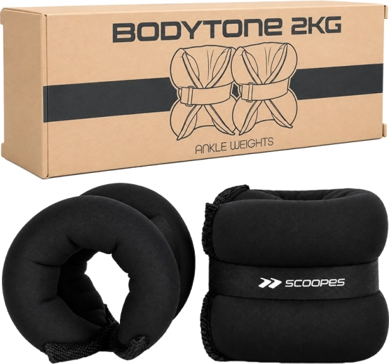 Βάρη καρπού BodyTone 2 kg μαύρα