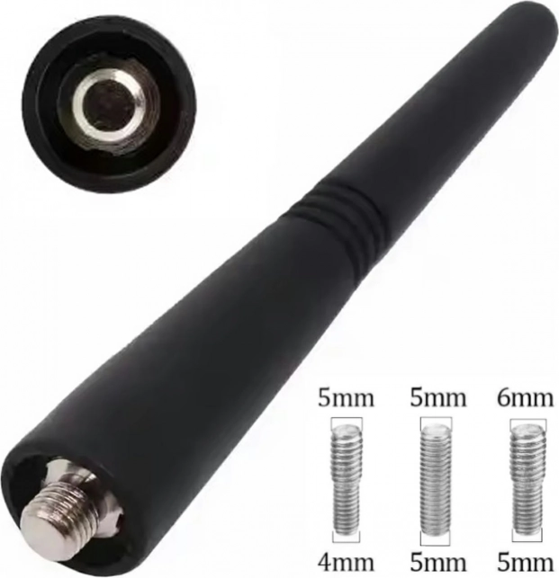 Αυτοκίνητη κεραία AM-FM 9cm μαύρη