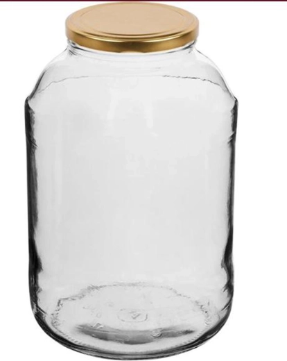 Γυάλινο βάζο κονσερβοποίησης με καπάκι TORO 4 l