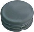 Στρογγυλή τάπα 22 mm από LDPE, μαύρη (20 τεμ.)