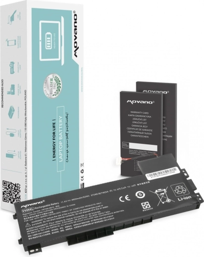 Μπαταρία Movano VV09XL για HP ZBook 15 G3 και 15 G4, 4600 mAh (52 Wh)