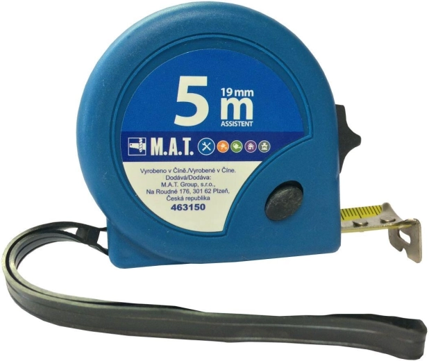 Μετροταινία με επανατύλιξη 5 m × 19 mm ASSISTENT