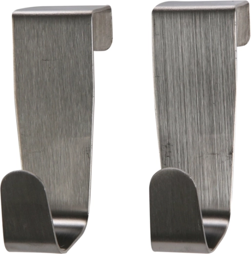 Altomdesign σετ 2 ανοξείδωτων γάντζων 8,5 × 2,6 cm