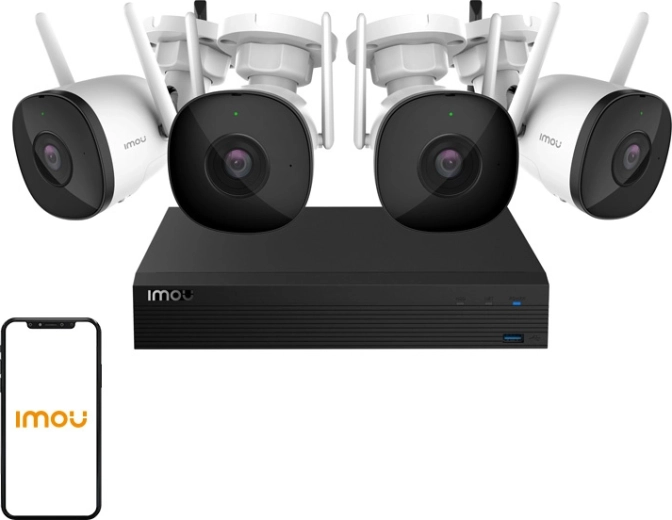 IMOU kit-pro σύστημα καμερών Wi‑Fi με 4× κάμερα Bullet 2C και NVR με 1 TB