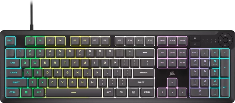 Gaming πληκτρολόγιο Corsair K55 Core RGB γκρι
