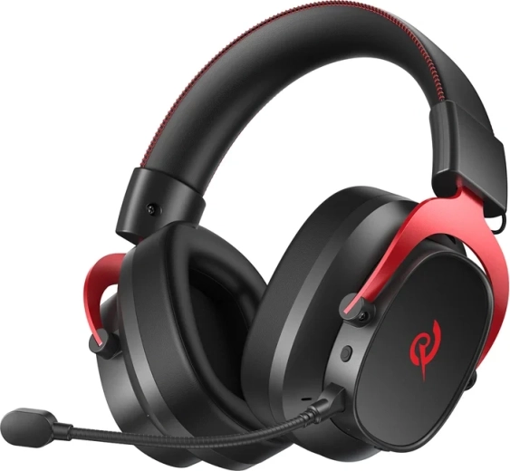 Gaming ακουστικά QCY Heroad VT200 μαύρο-κόκκινο