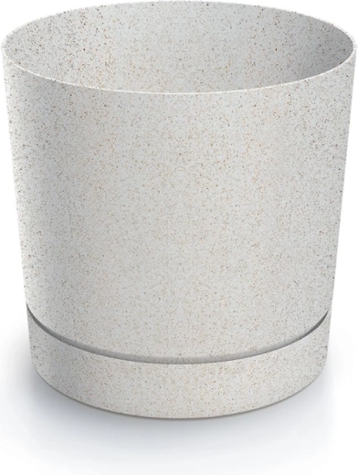 Γλάστρα Tubo P Eco Wood 10,8 cm λευκή