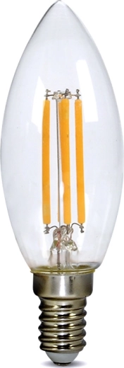 Solight ρετρό LED λάμπα-κερί E14 4 W 3000 K 440 lm
