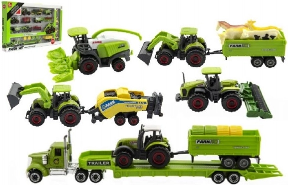 Γεωργικά μηχανήματα με ζωάκια - σετ φάρμας