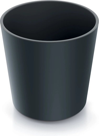 Γλάστρα URBI ROUND με ένθετο 30 cm ανθρακί