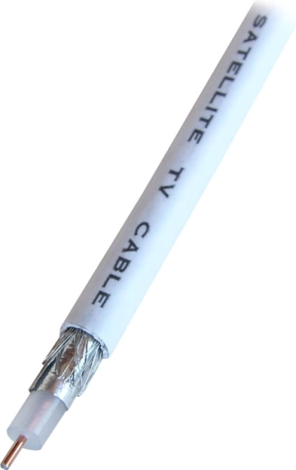 Ομοαξονικό καλώδιο Solight CC120 100 m (λευκό)