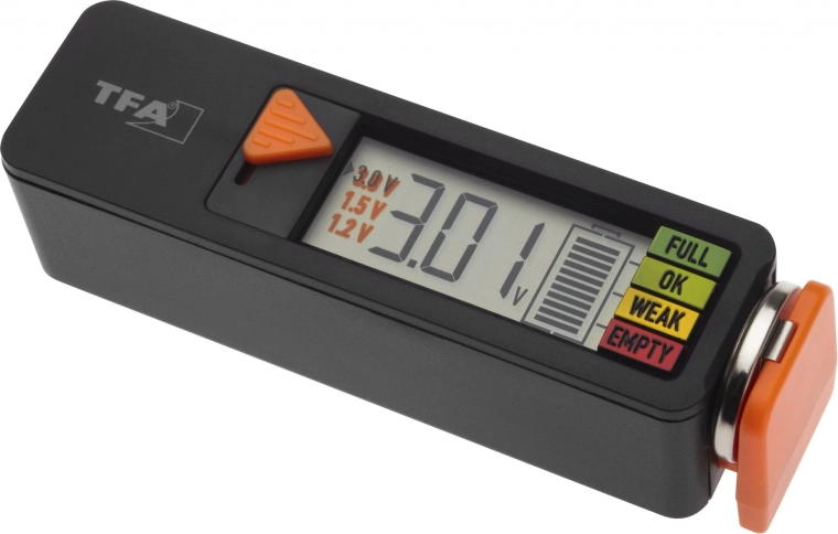 Ελεγκτής μπαταριών TFA BatteryCheck