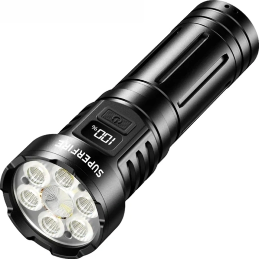 Superfire L24 επαναφορτιζόμενος LED φακός με USB-C