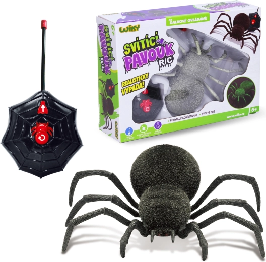 RC αράχνη που φωσφορίζει στο σκοτάδι 20 cm – τσέχικη συσκευασία