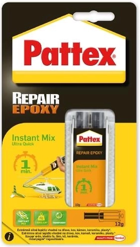 Εποξειδική κόλλα PATTEX Repair Universal 12 g – γρήγορη σκλήρυνση 1 λεπτό