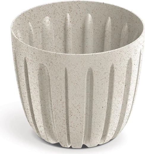Γλάστρα Wario Eco Wood 16,8 cm λευκή