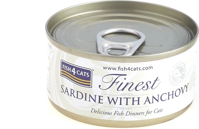 Fish4Cats κονσέρβα για γάτες σαρδέλα με αντζούγιες 70 g