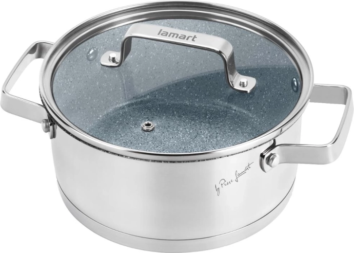 Κατσαρόλα Lamart Stoness με καπάκι 18 cm, 1,9 l
