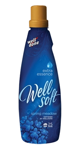 Well Done Wellsoft Spring Meadow συμπυκνωμένο μαλακτικό 1 l με ανθώδες-βοτανικό άρωμα