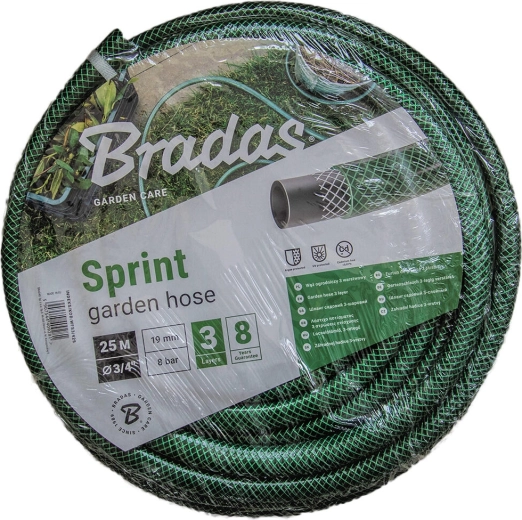 Λάστιχο κήπου Sprint 3/4" 25 m, αδιαφανές πράσινο