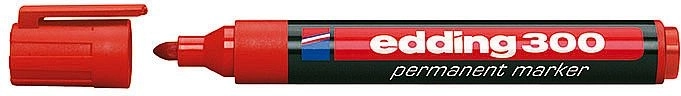 Βιομηχανικός μόνιμος μαρκαδόρος κόκκινος Edding 300