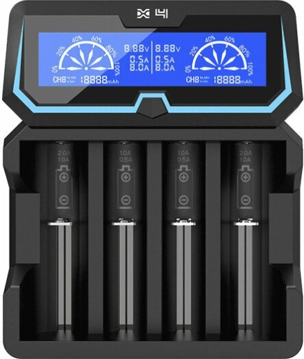 Έξυπνος καθολικός ταχυφορτιστής XTAR X4 με LCD και λειτουργία powerbank