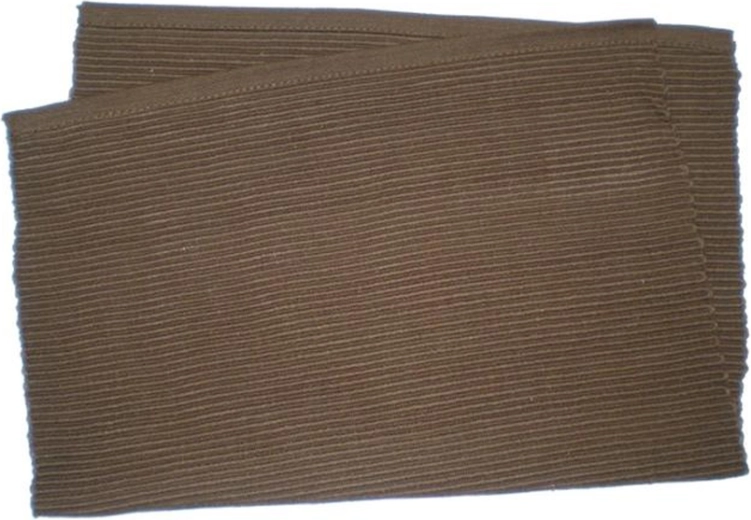 Σουπλά με ραβδωτό προφίλ καφέ 33 × 45 cm