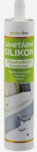 Υγειονομική σιλικόνη λευκή 280 ml GREEN LINE