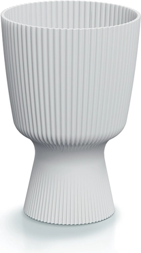 Γλάστρα Milly Round 18,8 cm λευκή