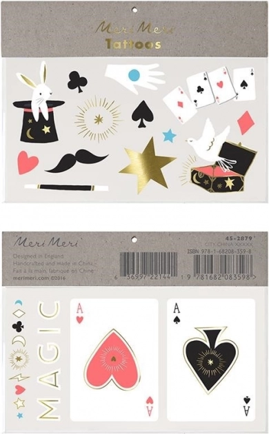 Σετ πλενόμενων τατουάζ Abrakadabra MERI MERI