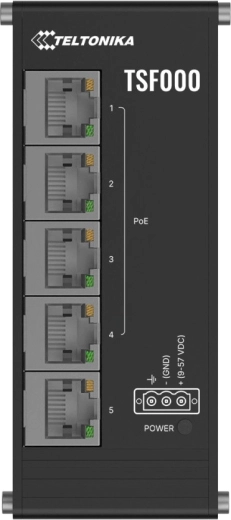 Teltonika TSF000 χαμηλού προφίλ PoE+ ethernet switch