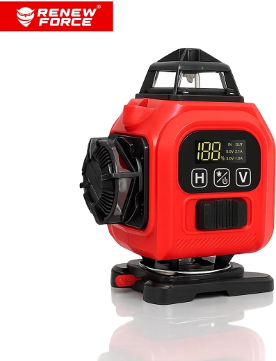 Αλφάδι λέιζερ RENEW FORCE 4D 360° με πράσινο λέιζερ
