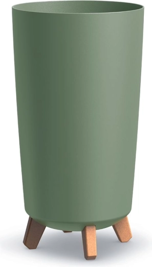 Γλάστρα σε ποδαράκια Gracia Tubus Slim 23,9 cm – γήινο πράσινο