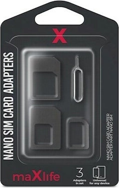 Maxlife σετ αντάπτορων για Nano SIM