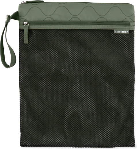 Αδιάβροχο σακουλάκι SKIP HOP Grab & Go, σκούρο πράσινο, 30 × 38 cm