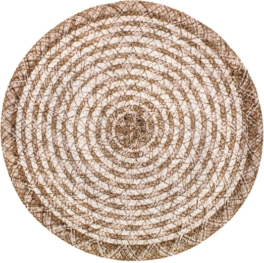Στρογγυλό γιουτένιο σουπλά LINEN 38 cm