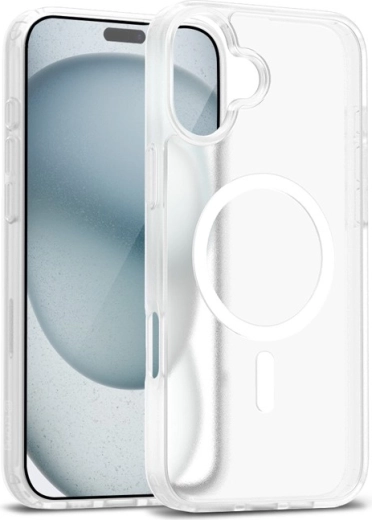 Crong Hybrid Matte Magnetic θήκη με MagSafe για iPhone 17, λευκή