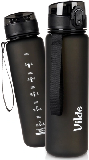 Vilde μαύρο μπουκάλι νερού 650 ml
