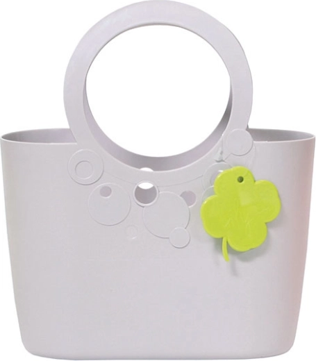 Κομψή πλαστική τσάντα LILY, ανοιχτό μωβ 6,4 l