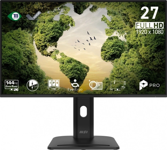 MSI PRO MP275PGN 27" κυρτή οθόνη FHD 144 Hz μαύρη