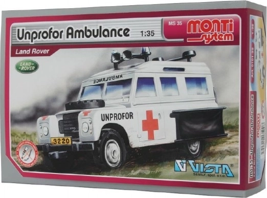 Κατασκευαστικό σετ Monti System UNPROFOR Ambulance Land Rover 1:35