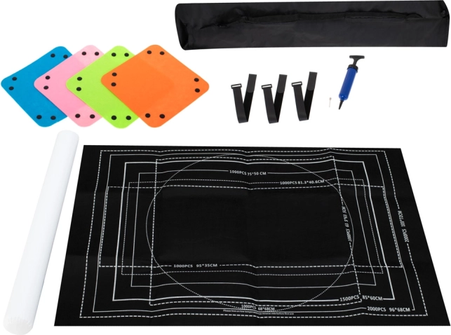 Τσόχινο υπόστρωμα για παζλ 500–2000 κομματιών με φουσκωτό σωλήνα