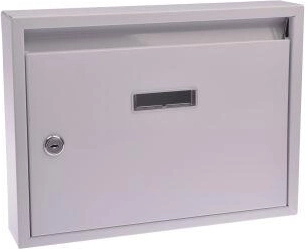 Ταχυδρομικό κουτί για πολυκατοικίες 320 × 240 × 60 mm λευκό χωρίς τρύπες