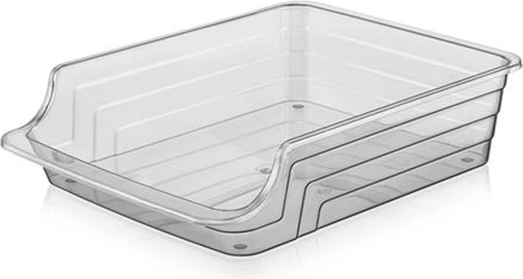Πλαστικός οργανωτής MAXI 34 × 24,5 × 8 cm, διάφανος ανθρακί