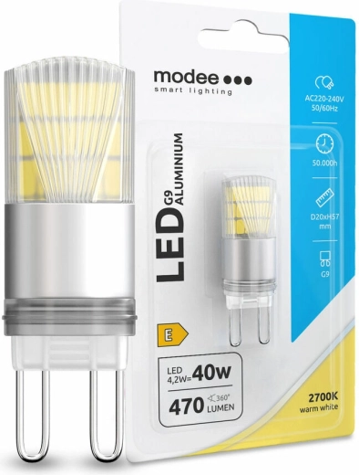 Λάμπα LED Modee G9 4,2 W θερμό λευκό