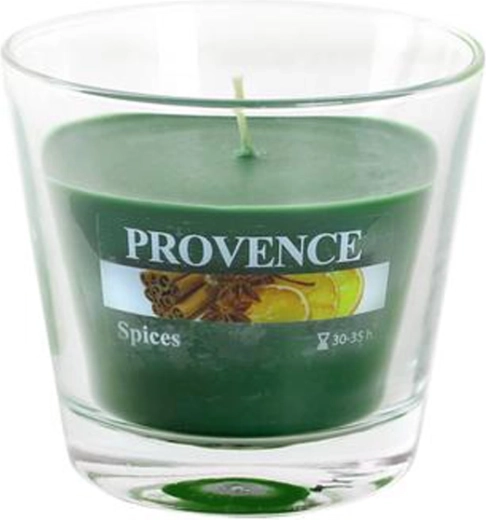 Αρωματικό κερί σε γυάλινο δοχείο Provence μπαχαρικά 35 ώρες